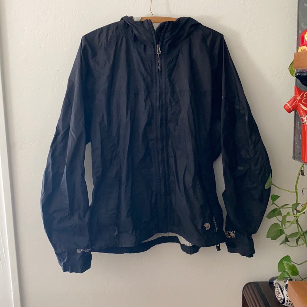 Mountain Hardwear Black Conduit Silk Shell Jacket Gem